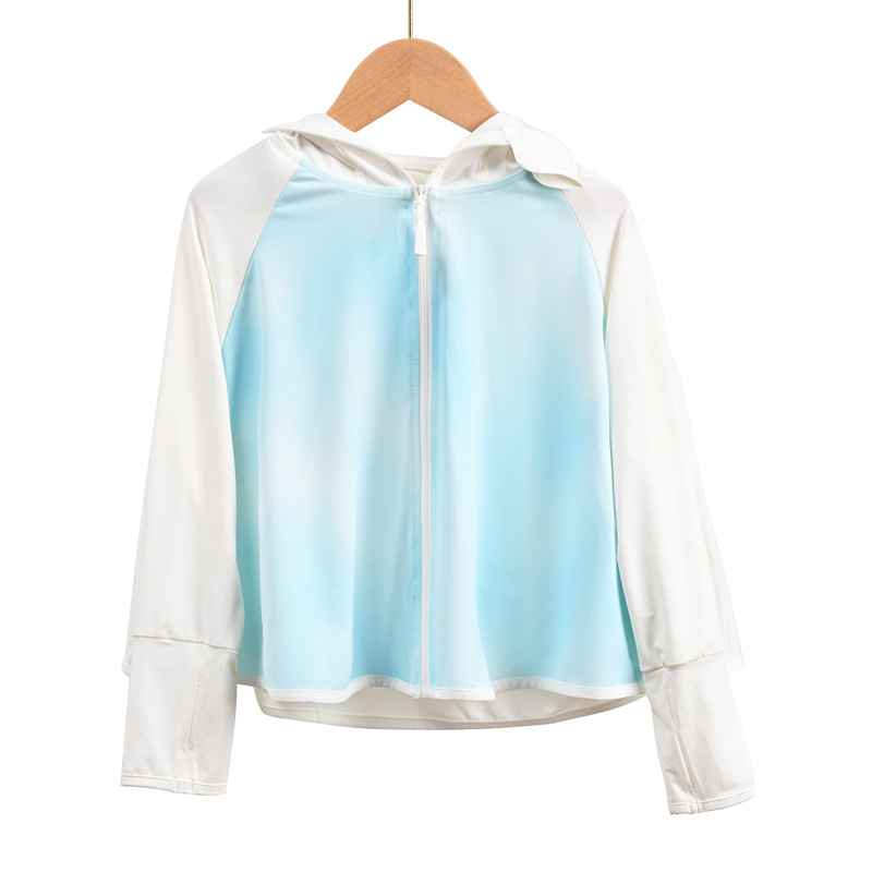 Children's Sunscreen Clothing Anti-ultraviolet Wear Girls' Sunscreen Clothing Summer Lightweight Breathable Ice Silk Baby Sunscreen Coat