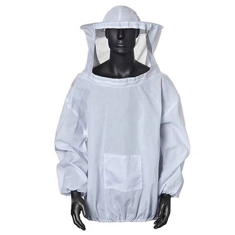 白い蜂防止服蜂服蜂帽子蜂具養蜂道具蜂服卸売り分体養蜂専用平均コード養蜂|undefined