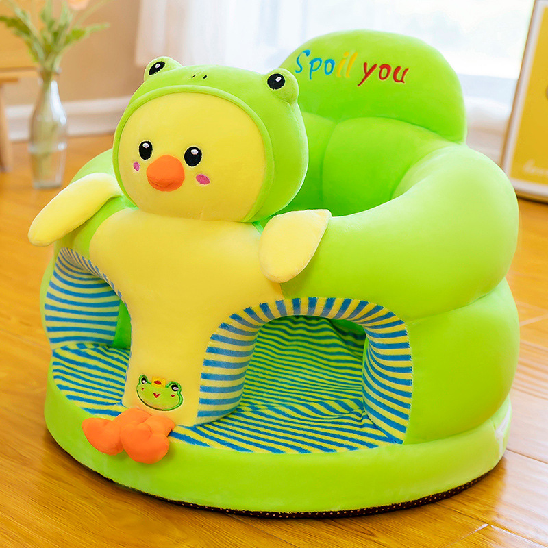 New Anti-fall Baby Learning Seat Cartoon Plush Toy Baby Learning Small Sofa Anti-bump Safety No Odor