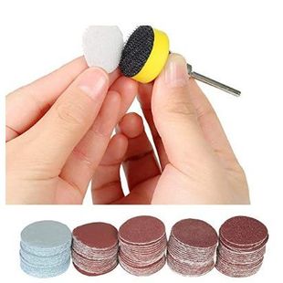 E-commerce products 1-inch 25MM back velvet disc sandpaper self-adhesive sandpaper brushed back velvet flocking polishing red sand