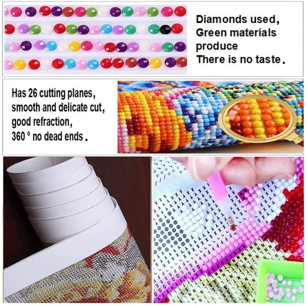 5D Diamond painting full diamond badge diy living room decorative painting cross diamond embroidery brick painting cross-border foreign trade factory wholesale