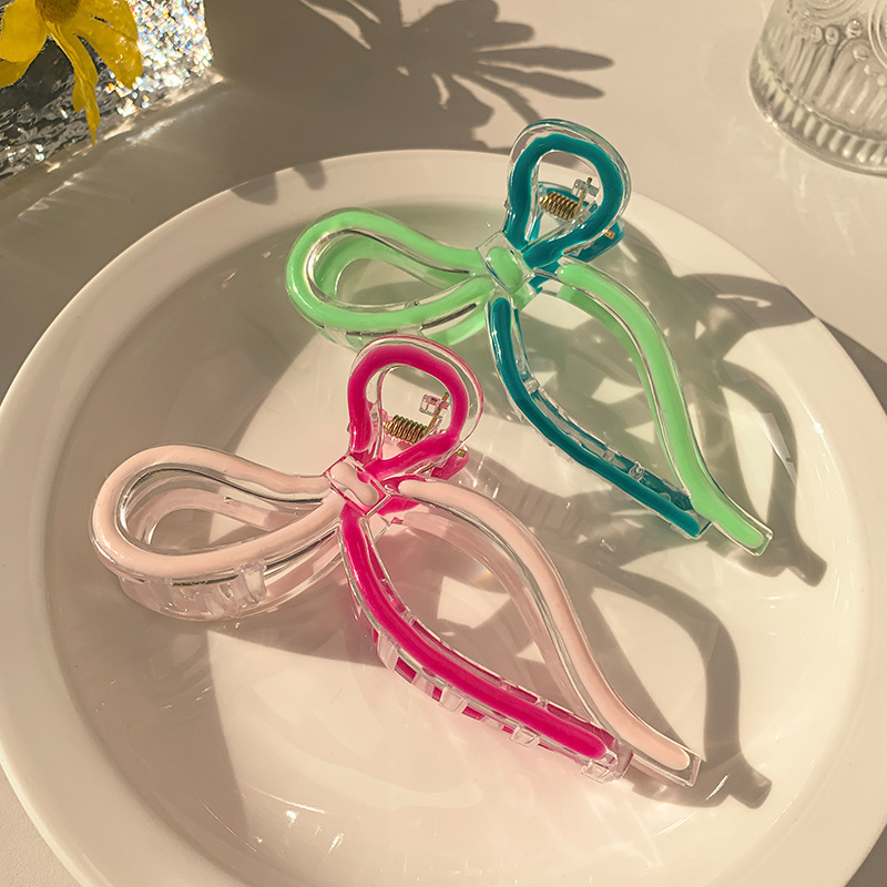 Jelly Shark Clip Damen 2024 Neue High-End Sense Grab Clip Back Head Tie Haargreifer Kopfbedeckung Clip Große Haarnadel_voghion.com