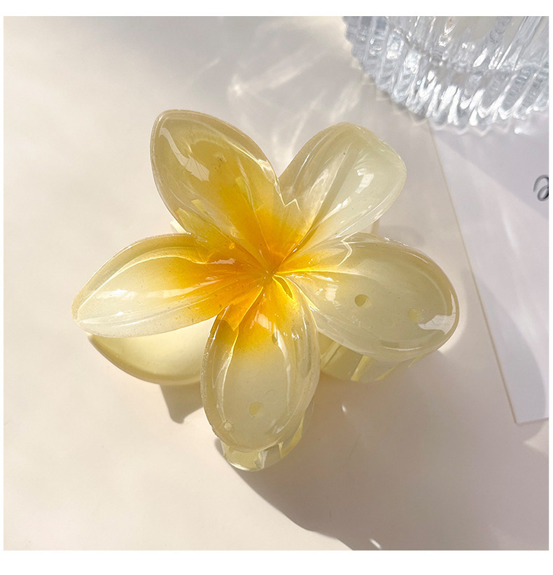 Egg Flower Grab Clip Advanced Gradient Flower Large Grab Clip Hair Accessories Super Fairy Head Disc Hair Headwear Shark Clip_voghion.com
