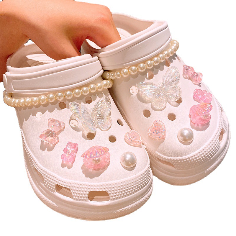 [2024 New] Bow Pearl INS Zhibixing Cave Shoes Accessories Shoe Buckle Shoe Flower Accessories