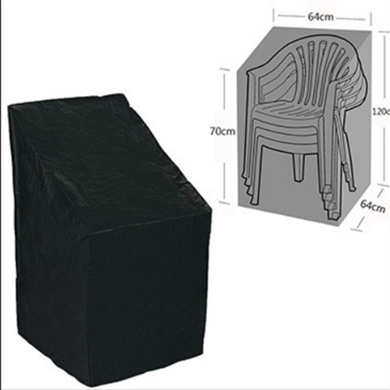 Factory Direct hot-selling home chair cover waterproof dustproof sunscreen home cover outside black inside silver protective cover