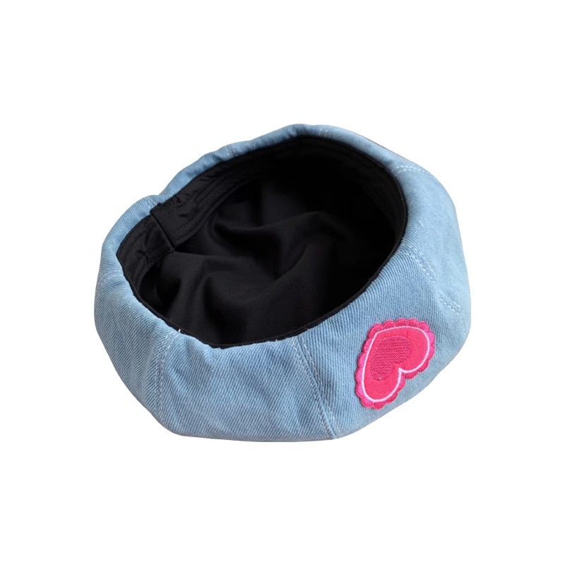 ins cowboy beret female spring and autumn cute Korean painter hat showing face small summer love fashion bud hat