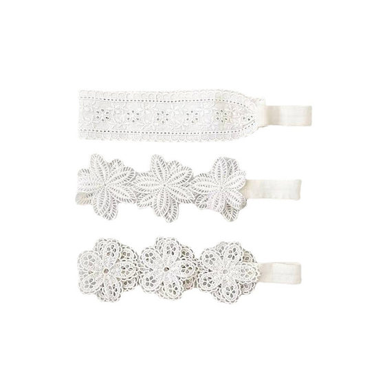 South Korea Baby Girl Princess White Lace Headwear Children's Flower Hair Band 0-3 Years Old Baby Jewelry Spring and Summer