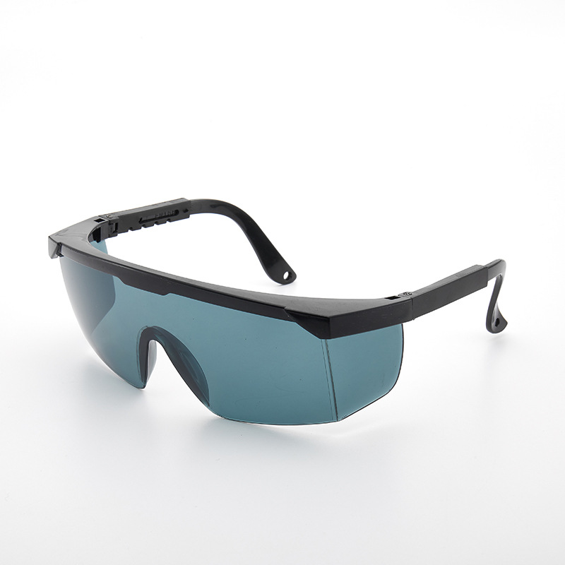 Factory Retractable Leg Glasses Black Frame White Sheet Anti-splash Labor Protection Glasses Dust-proof Protective Leg Goggles