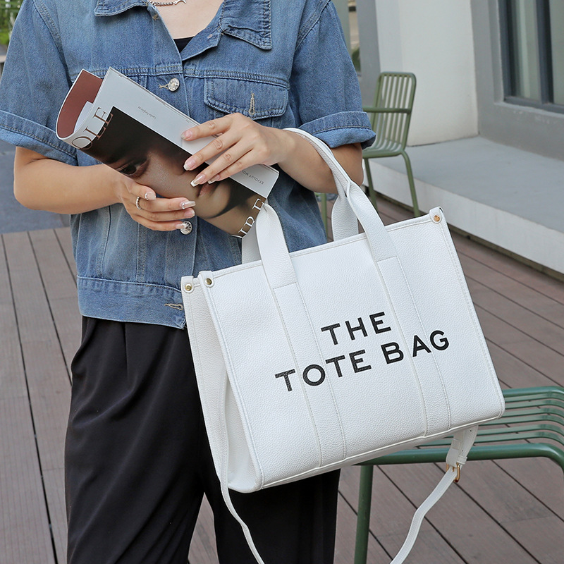 New High-end Sense Retro Letter Tote Bag Korean Niche Handbag Korean Shoulder Crossbody Bag 8388#