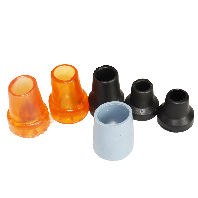Non-slip Cane Rubber Head Crutch Head Wear-resistant Underarm Cane Head Walking Stick Foot Pad Accessories Non-slip Head Rubber Leather Head Cover