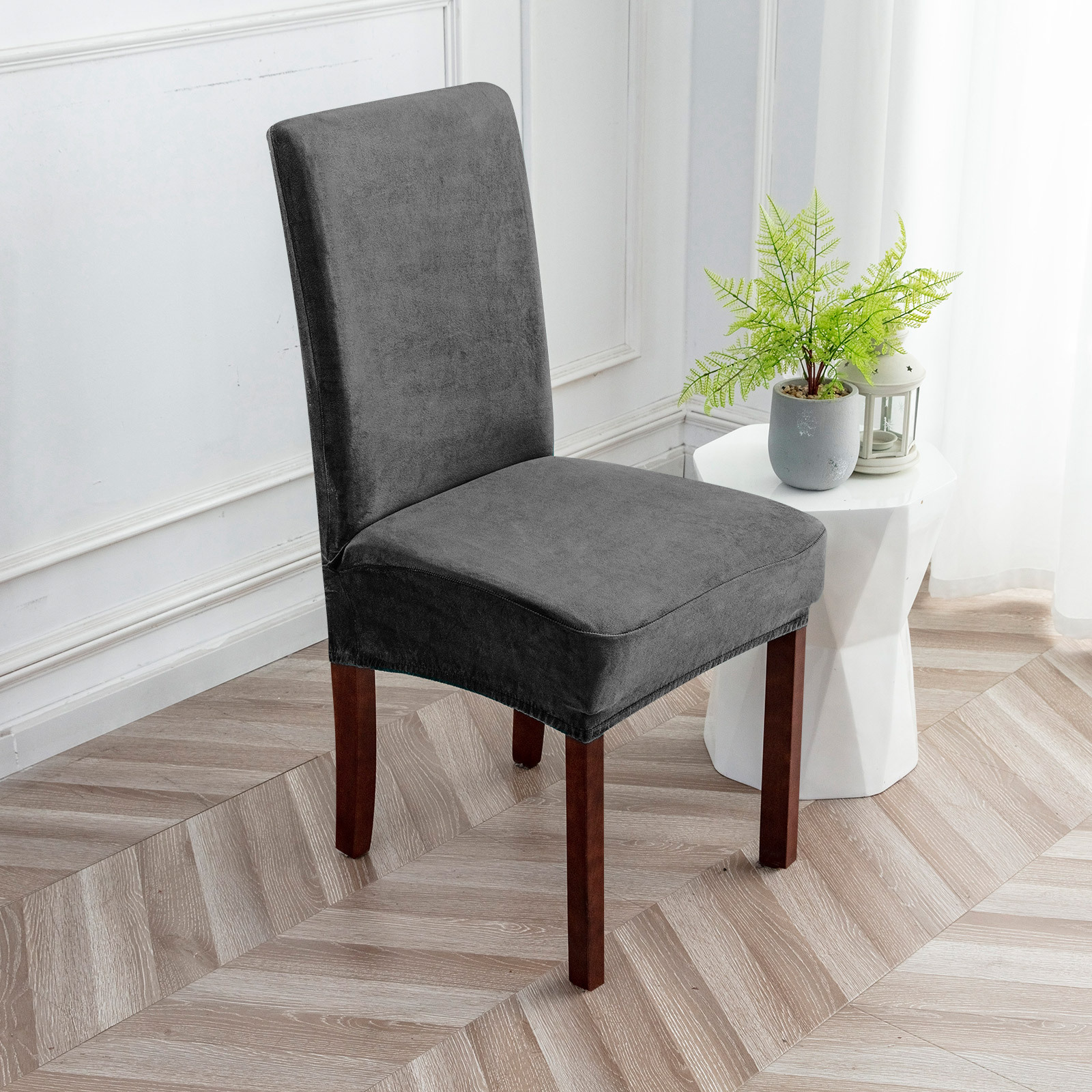 Silver Fox velvet chair cover Silver Fox velvet cover household dust cover