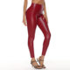 wish AliExpress Explosions PU Leather Pants Women's European and American High Waist Elastic Hip Leather Pants Women's Autumn and Winter New Leggings
