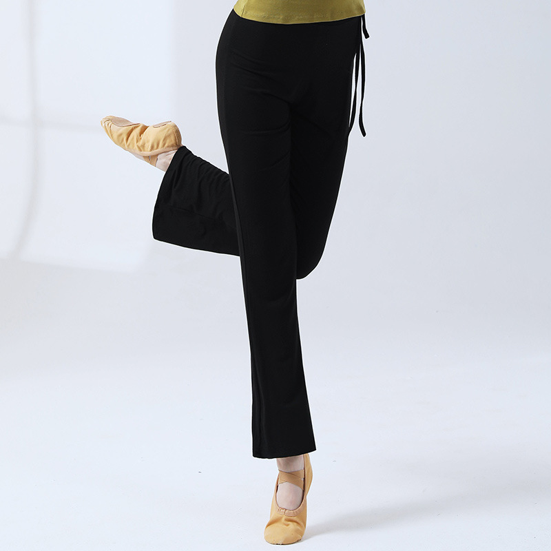 Dance Training Pants Micro-bell-bottomed Pants Women's Modern Classical Dance Training Slim-fit Suit Yoga Dancing Square Dancing Suit