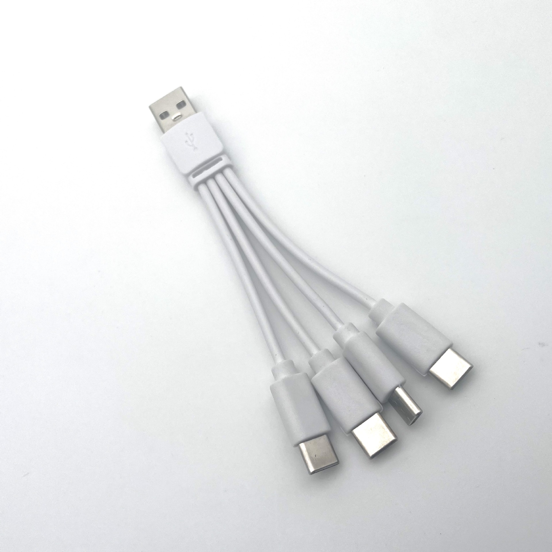 PVC battery one-to-four charging cable 4 type-c interface one-to-four Android four-in-one short data cable