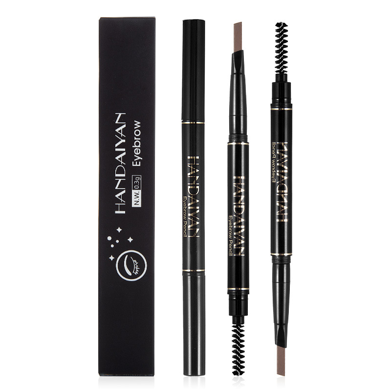 Han Daiyan double-heeled Eyebrow Pencil Waterproof sweat-proof lasting non-blooming natural non-decolorization beginners cross-border eyebrow pencil