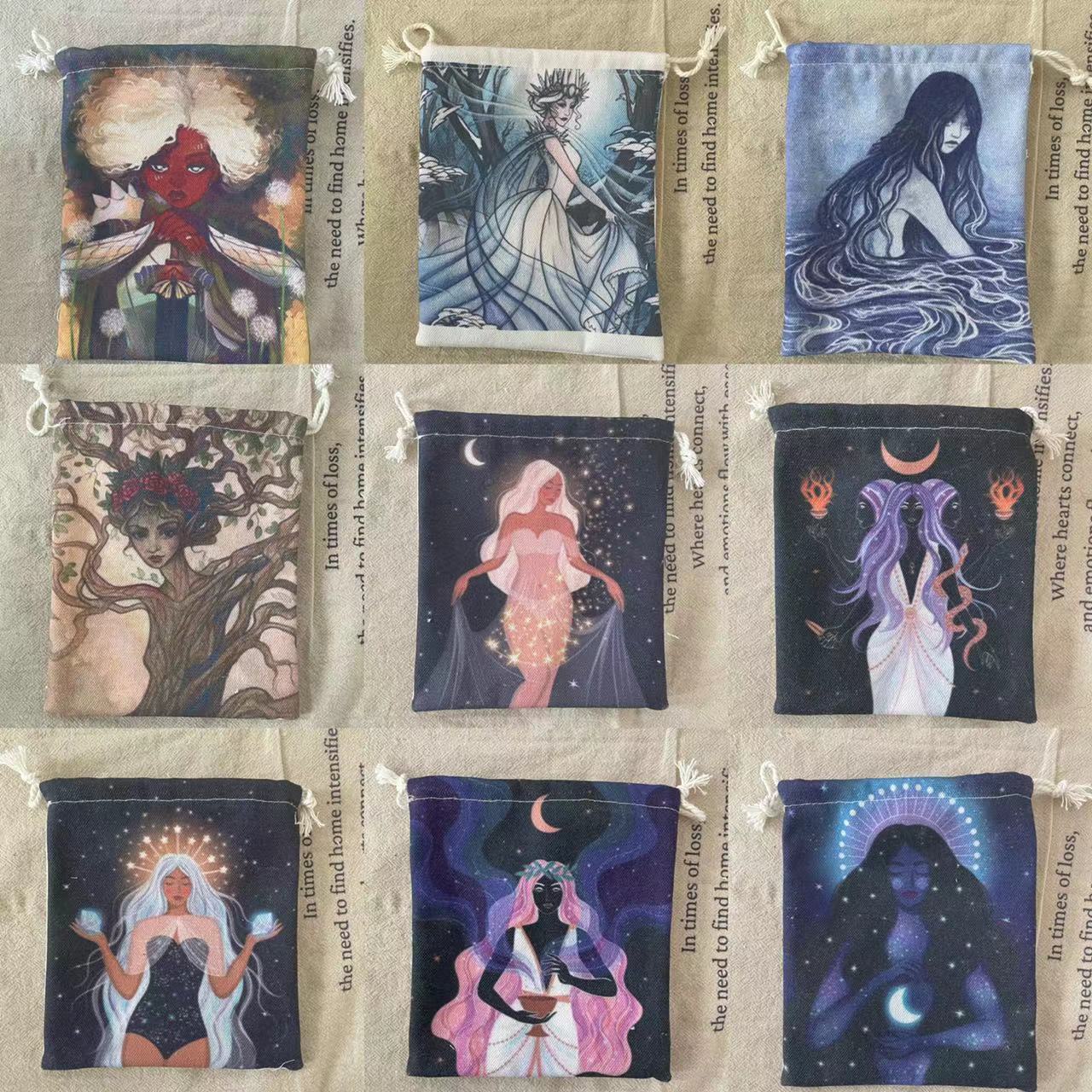 New on November 24! Cross-border supply hot sale tarot card storage bag drawstring bag jewelry storage bag