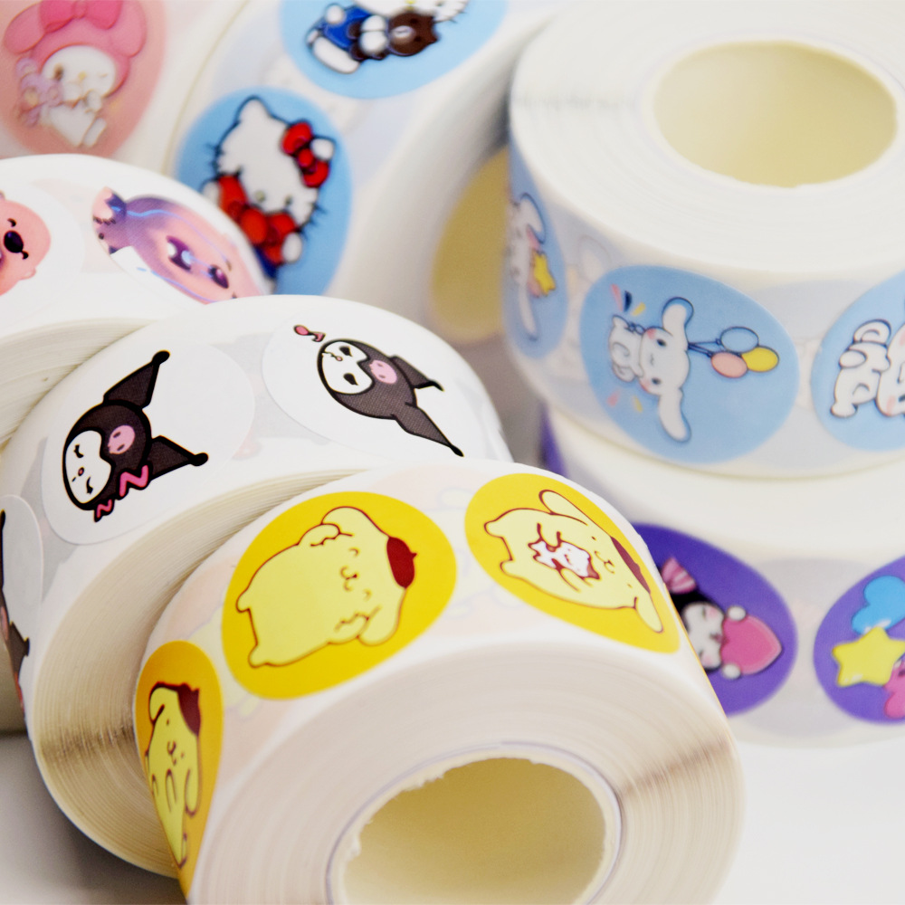 Мультфильм Sanrio выражение лица сумка куломи Yugui собака Мелодия запечатывания наклейка пудинг собака лоппи рулон наклейки