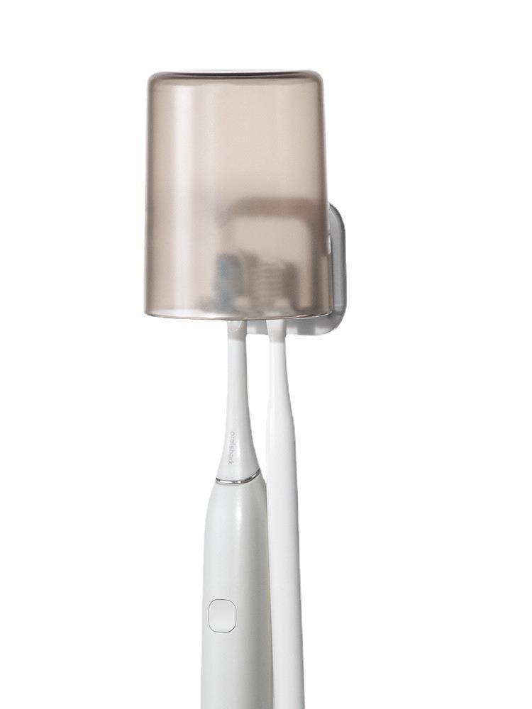 Lazy Corner genuine goods toothbrush holder punch-free mouthwash Cup toothbrush cup wall-mounted simple storage toothbrush suit