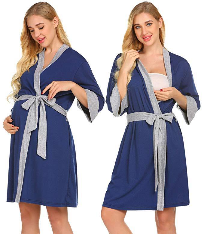 Cross-border Pregnant Women's Monthly Clothing Pure Cotton Maternal Pajamas Thin Postpartum Home Clothing Nursing Clothing Nursing Clothing Spring and Autumn Summer