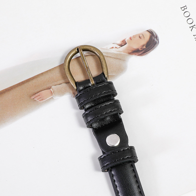 Curea simplă, all-match, pentru femei, curea pentru blugi, pantaloni, stil coreean, stil vintage, elegant, decorativ, costum_voghion.com