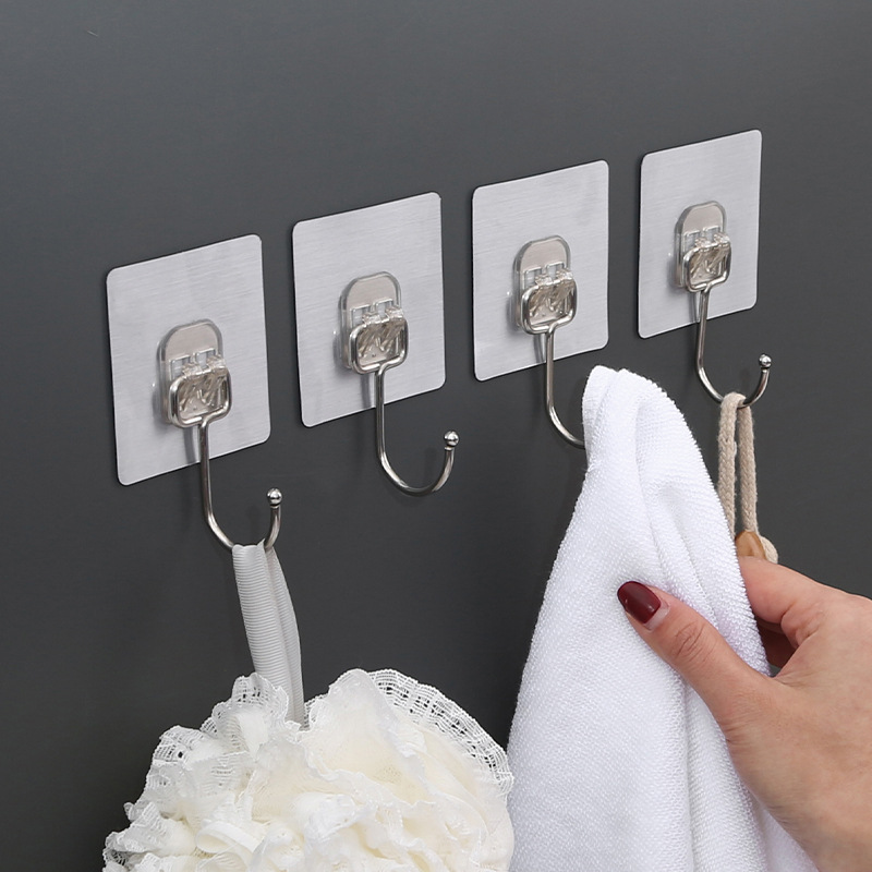 Hook Strong Adhesive Sticker Wall Hanging Load-bearing Hook Nail-free Traceless Door Dormitory Hook Punch-free Hook