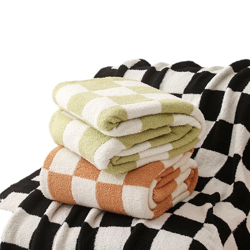 Blanket Blanket Sofa Blanket Air-conditioning Blanket Cross-border Wholesale Four Seasons Nap Blanket Nordic Air-conditioning Blanket Thickened Warm Quality