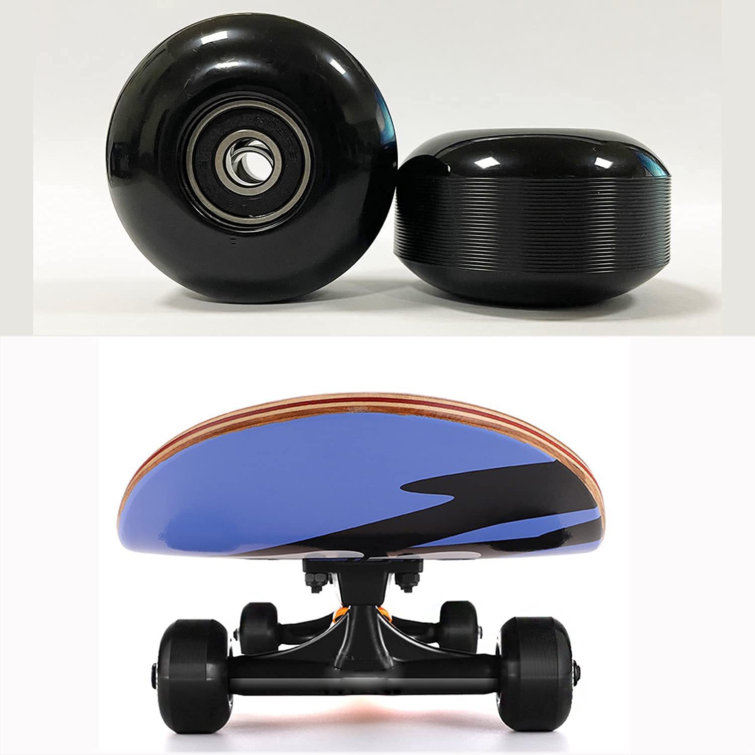 Four-wheel 52x 32mm skateboard wheel thread wheel double rocker professional action wheel 95A high hardness skateboard wheel Pu wheel