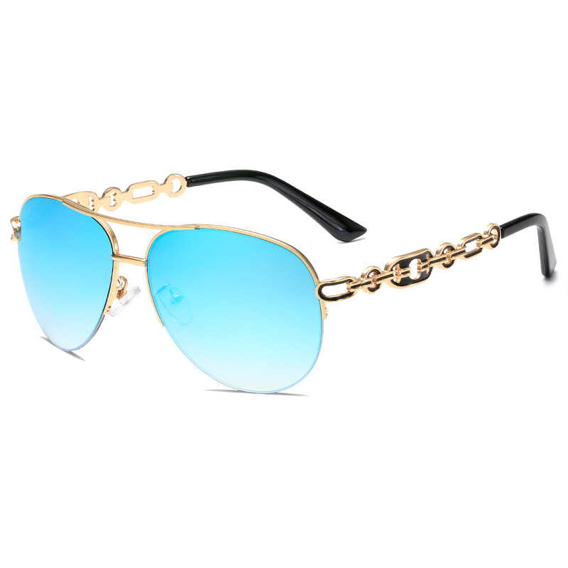 Nowaluntai glasses Amazon cross-border hanging silk sunglasses European and American women sunglasses fashion sunglasses