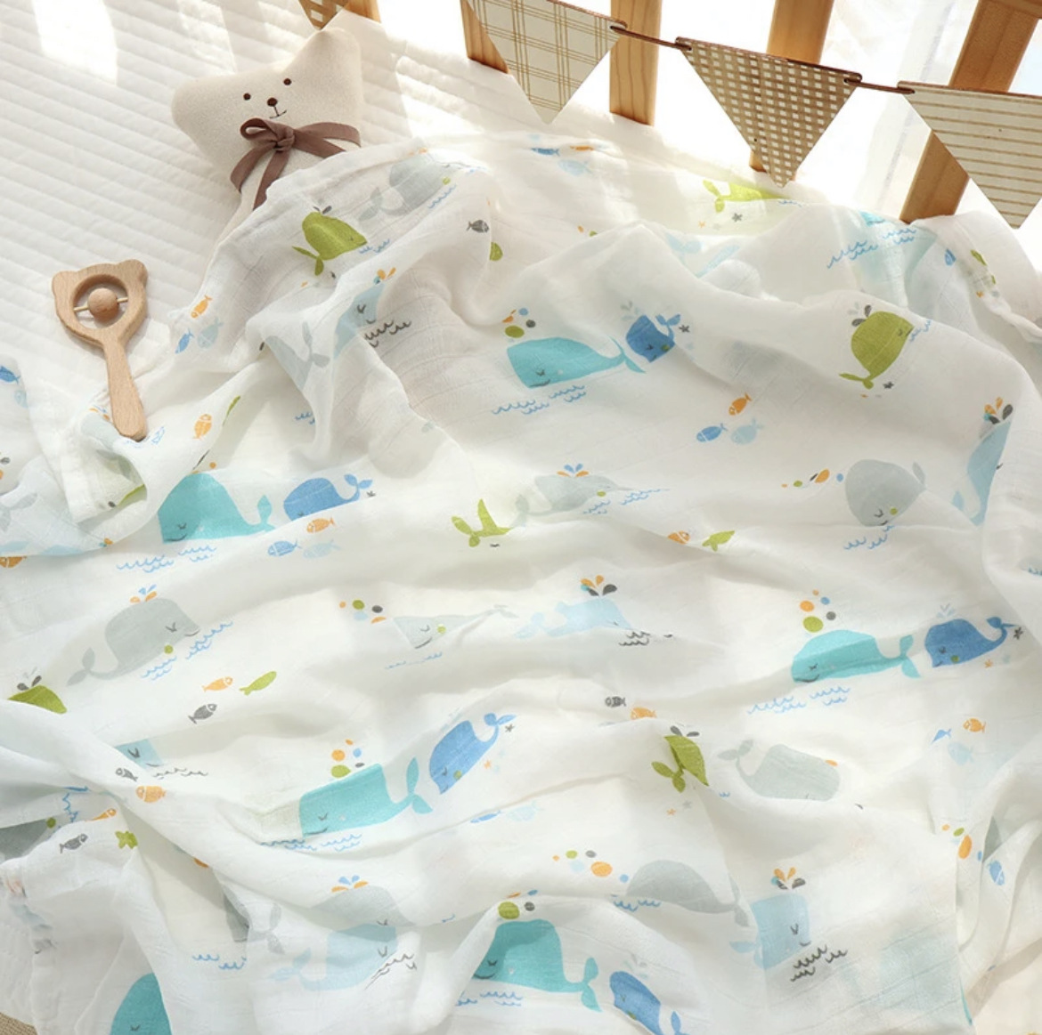 [Bamboo Cotton Bag List] Whale