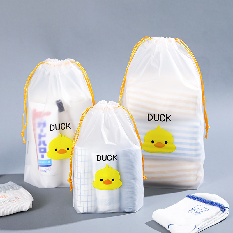 Frosted drawstring drawstring bag clothes shoes dustproof drawstring packing bag socks underwear packing bag travel storage bag