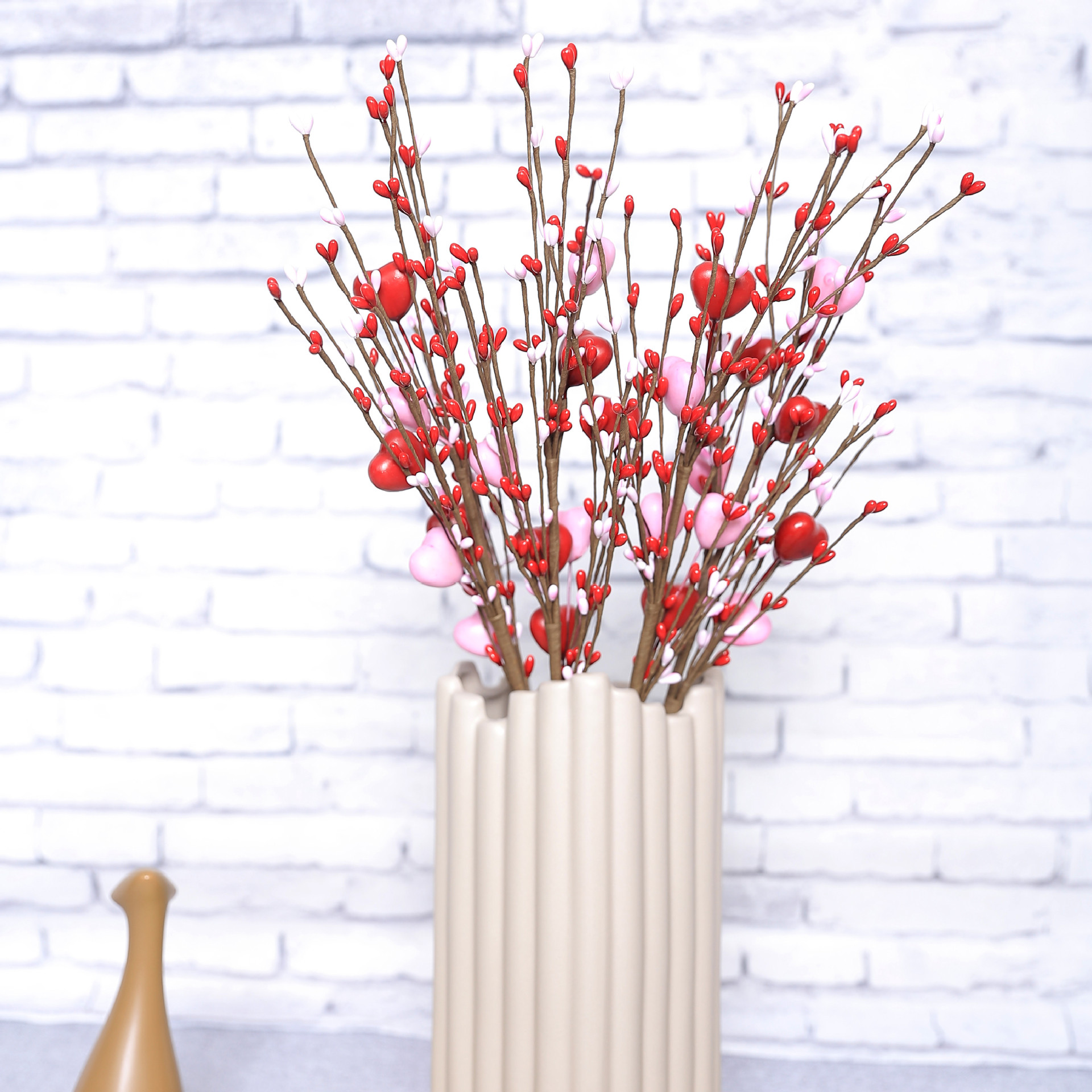 Simulation fake flower pe foam silver willow flower valentine's day atmosphere decoration plastic flower photography props