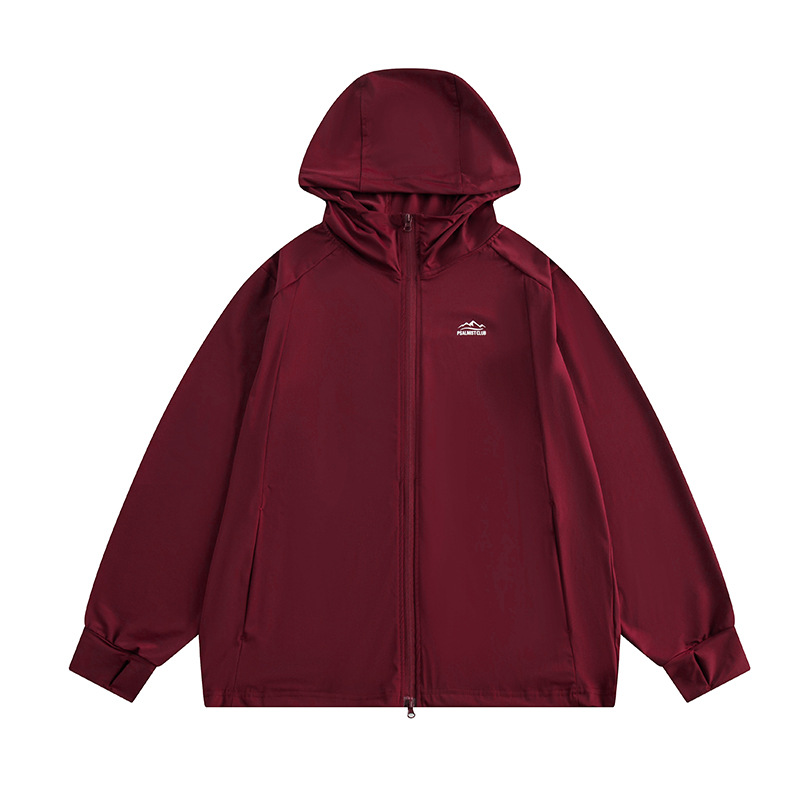 Ru Meng UPF50 Japanese Style Summer Outdoor Lightweight Breathable Sun Protection Clothing Trendy Men's Ice Sense Hooded Skin Sun Protection Clothing