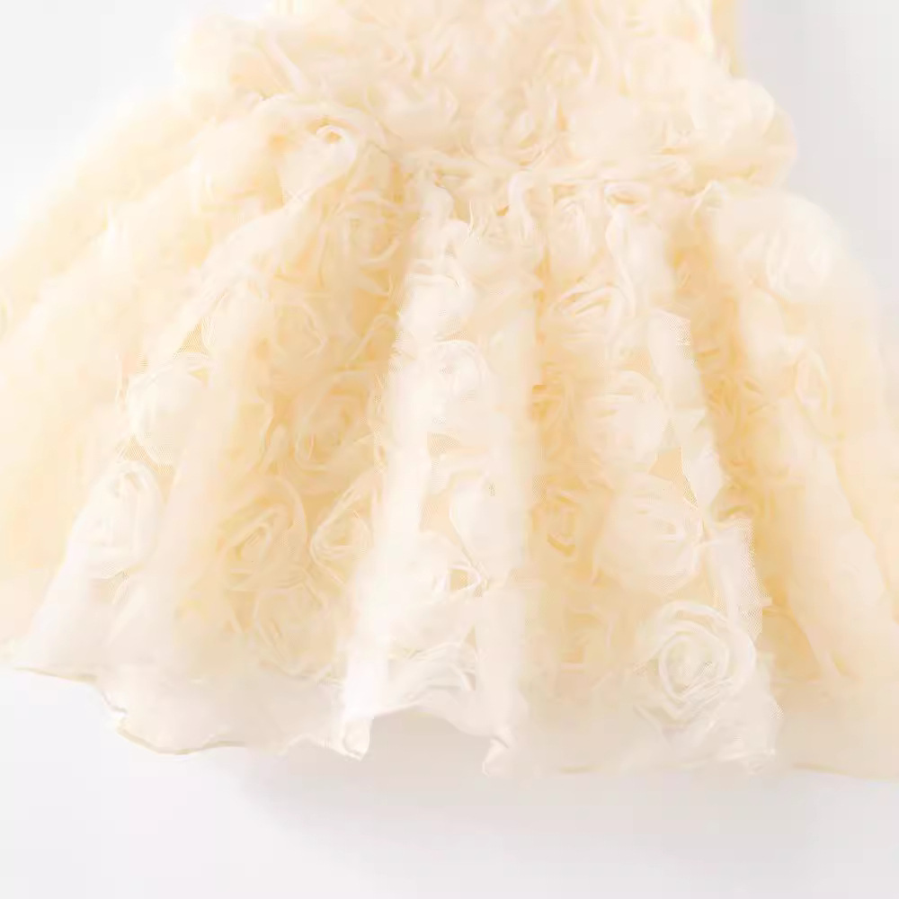 Baby Girl Summer New Sleeveless Rose dress Children's One-Body Clothes Elegant Skirt One-Year-Old Photographing Princess Skirt