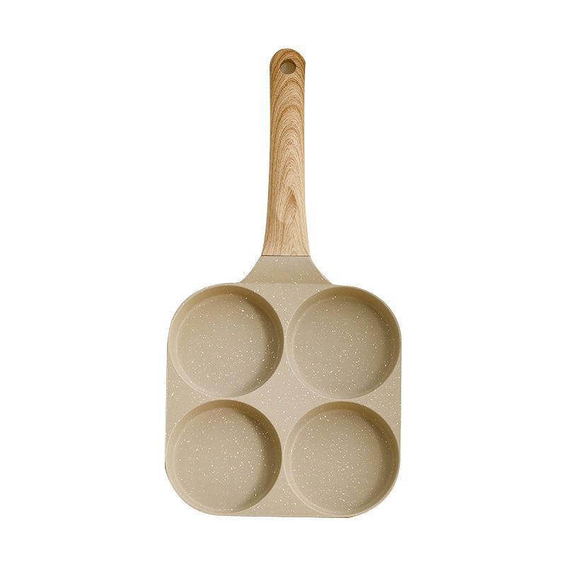 Cross-border Fried Egg Artifact Three-in-One Fried Egg Pan Non-stick Breakfast Pan Flat Bottom Egg Hamburger Pan Household Steak Frying Pan