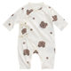 Newborn Summer Ultra-thin Pure Cotton Jumpsuit Baby Belly Protecting Long-sleeved Hats Breathable Class A Cotton Air Conditioning Suit Long Climbing