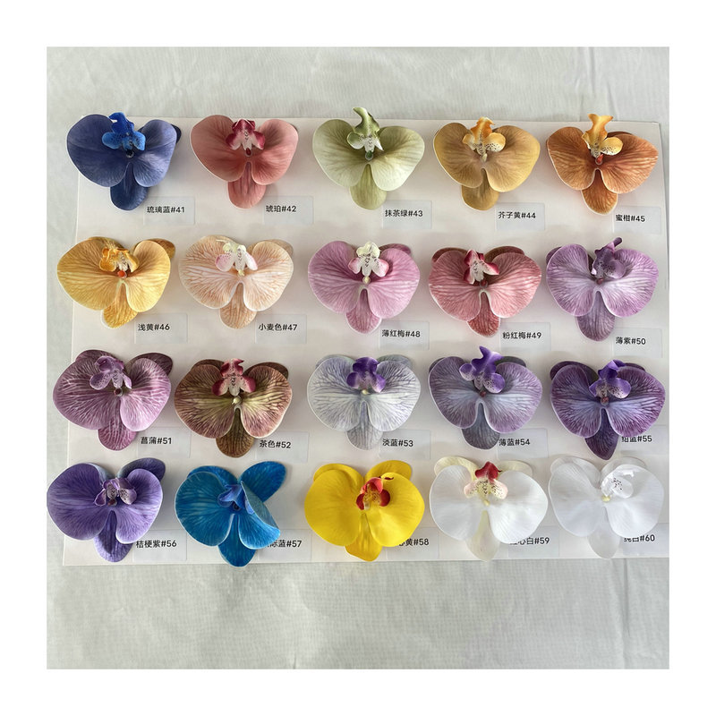 9 3D French Phalaenopsis Wedding Home Decoration Simulation Flower Fake Flower Hotel Wedding Flower Set