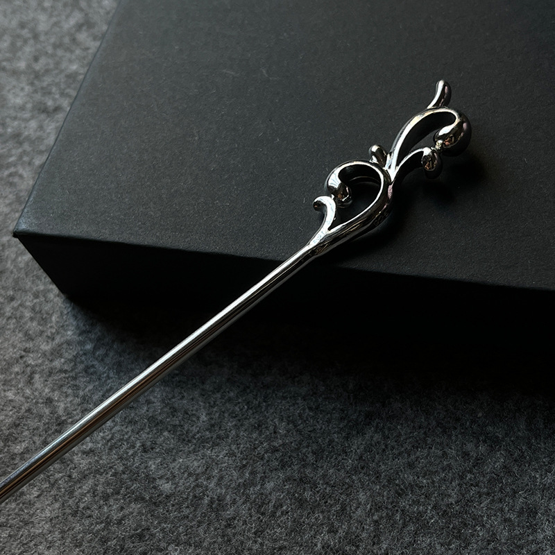Original Handmade Retro Classical s925 Silver Plated Bud Hairpin Chinese Style Hair Accessories Hair Irons Cheongsam Hanfu Hair