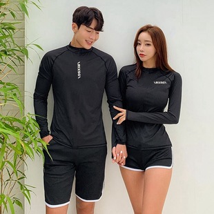 Sun-resistant Quick-drying Diving Suit 2023 New Style Split Long-sleeved Shorts Snorkeling Jellyfish Suit for Couples Swimsuit Women Surf Suit
