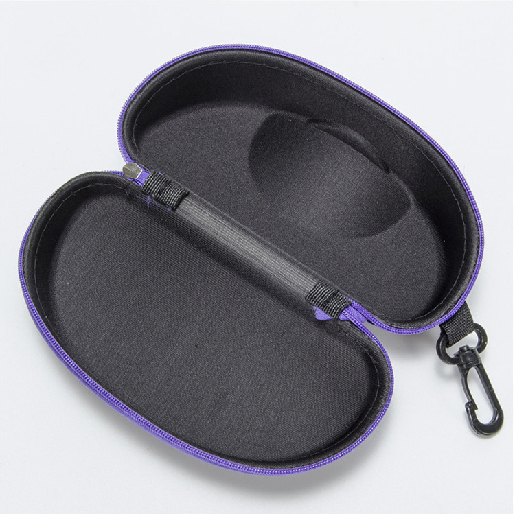 New large height compression resistant fashion men's and women's sunglasses sunglasses box zipper sunglasses EVA simple fashion storage box