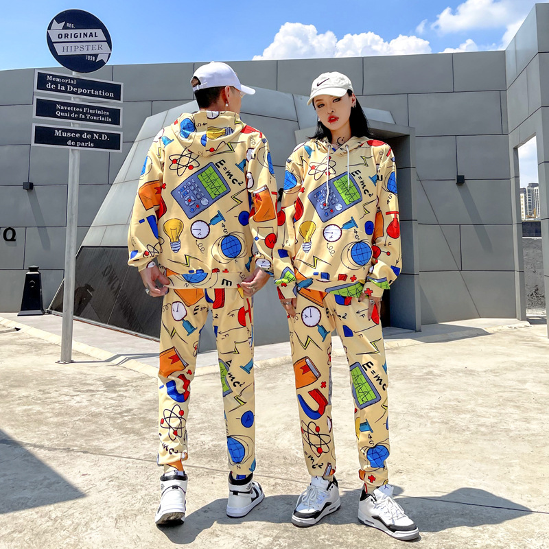 Spot original American 3D printing pants closing small feet pants pants sports casual fashion a generation of hair