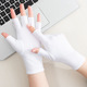 Female half finger White -1 pair