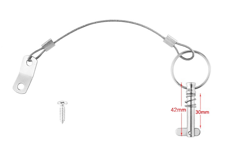 Cross-border spot 316 stainless steel Marine tongue pin stop pin safety pin pipe clamp quick pin