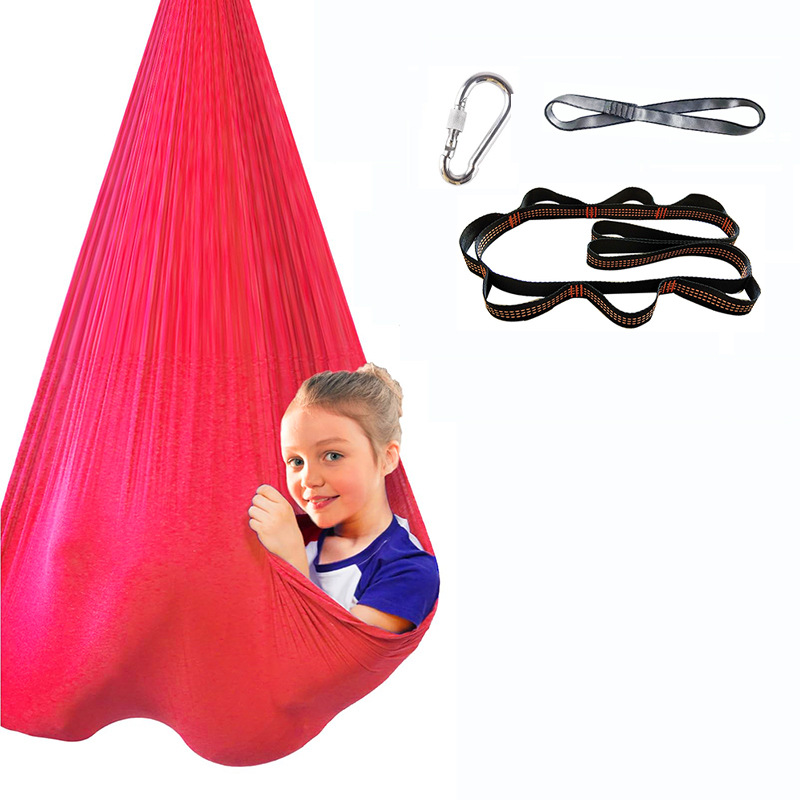 Outdoor High Elastic Children Yoga Hammock Special Children Sensory Treatment Swing Indoor Outdoor Camping Swing Hanging Chair