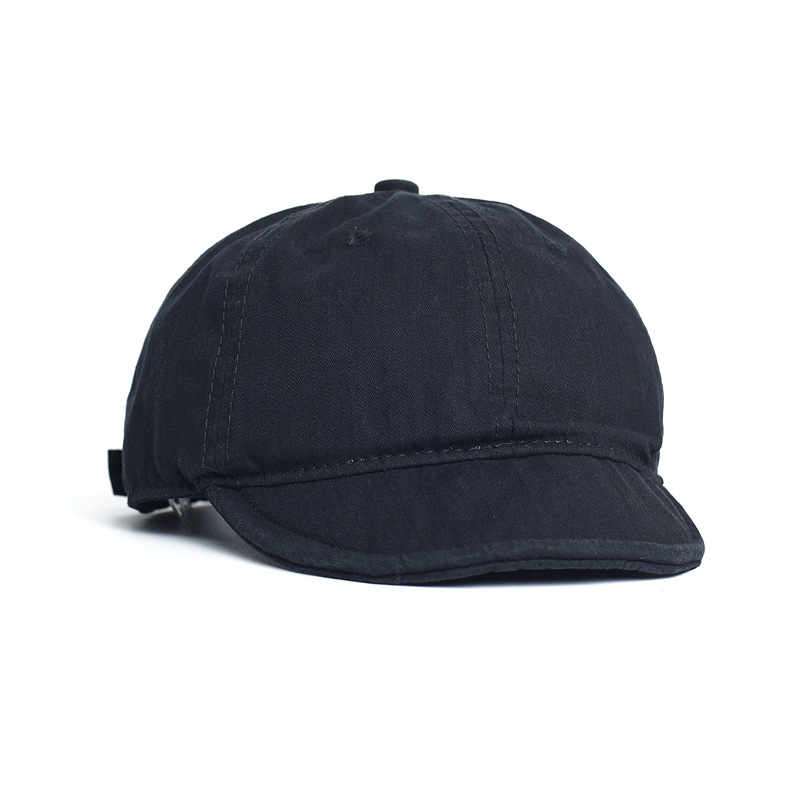 American Retro Short Brim Cap Ami Kaji Soft Brim Baseball Cap Washed Old Soft Top Tooling Hat Trendy