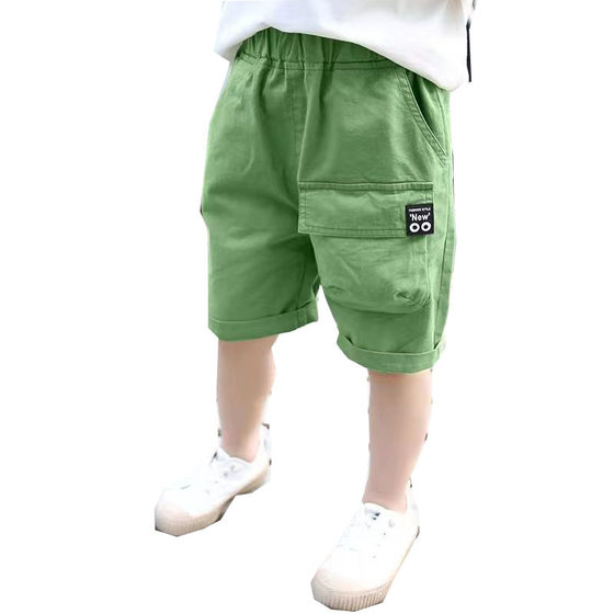Boys' Shorts Summer Thin Workwear Pants 2024 Small and Medium-Sized Children's Summer Wear Male Baby's Joker Small Children's Shorts Outer Wear