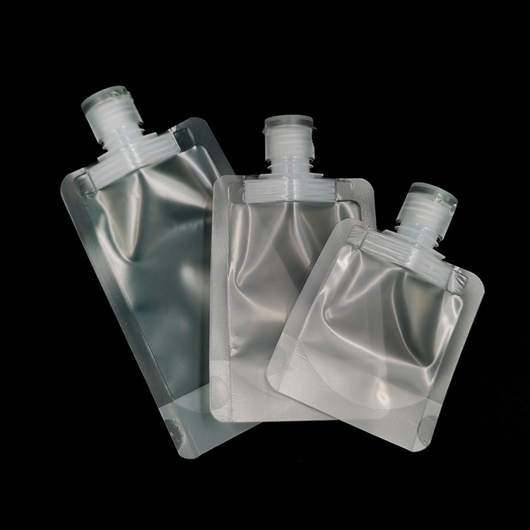 Portable Travel Lotion Packing Bag Cosmetic Shampoo Outgoing Transparent Suction Nozzle Bag Cover Bag Sample Bottle