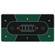 120x60cm green and black for six people