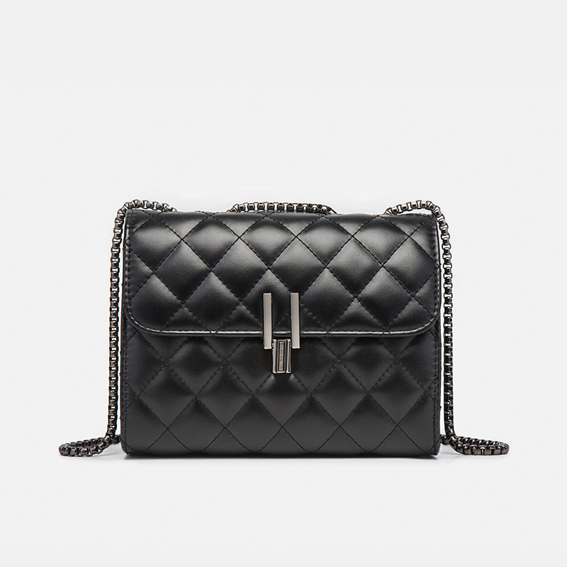 Chanel Style Bag Spring and Autumn New Women's Bag Diamond Plaid Chain Bag Fashionable All-match Ins Crossbody Bag Shoulder Bag Small Bag