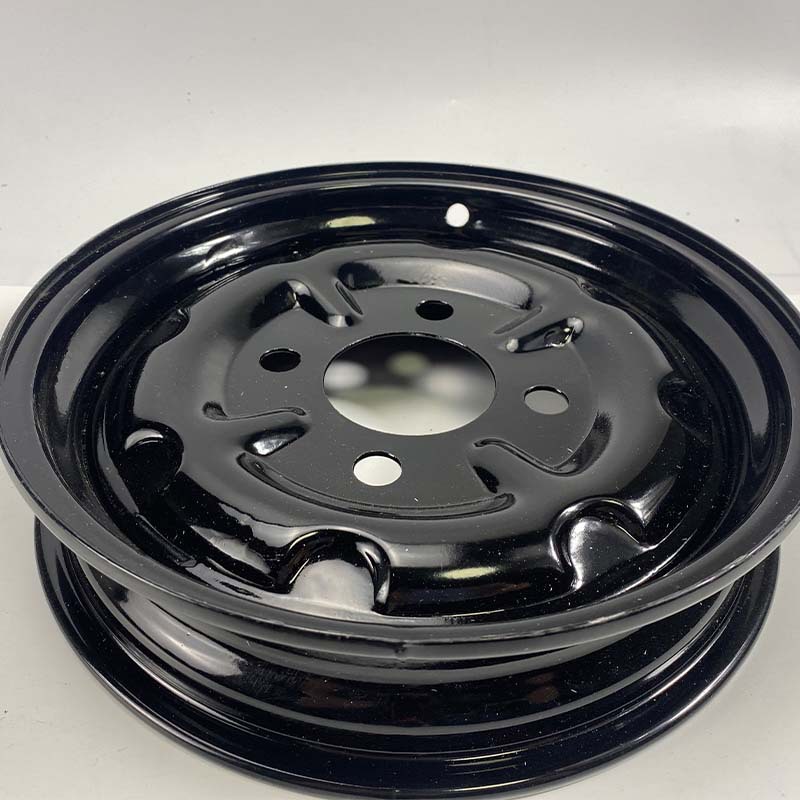 Electric vehicle rear wheel electric motorcycle wheel rear steel rim 400-12/300-10 thickened steel ring tricycle accessories
