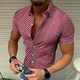 Men's foreign trade European size shirt European cool cross-border men's short sleeve shirt polka dot printed top